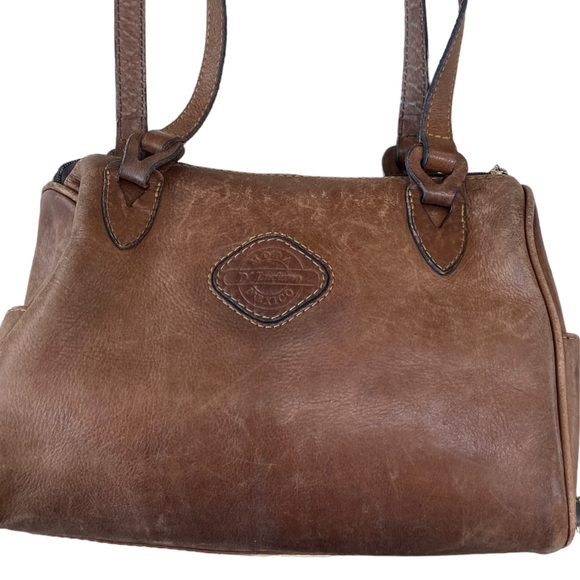 Vintage MODA D’Luciano Mexico Brown Leather Shoulder Bag Purse - Picture 2 of 16